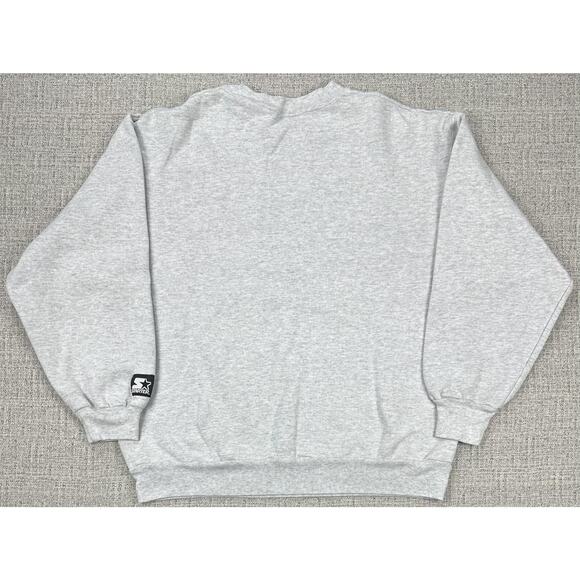 Vintage Emmitt Zone Sweatshirt Mens Large Gray Starter Crewneck NFL Football 90s - Picture 8 of 12